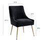 Beatrix Performance Velvet Dining Chair - Black - Image 6