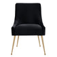 Beatrix Performance Velvet Dining Chair - Black - Image 3