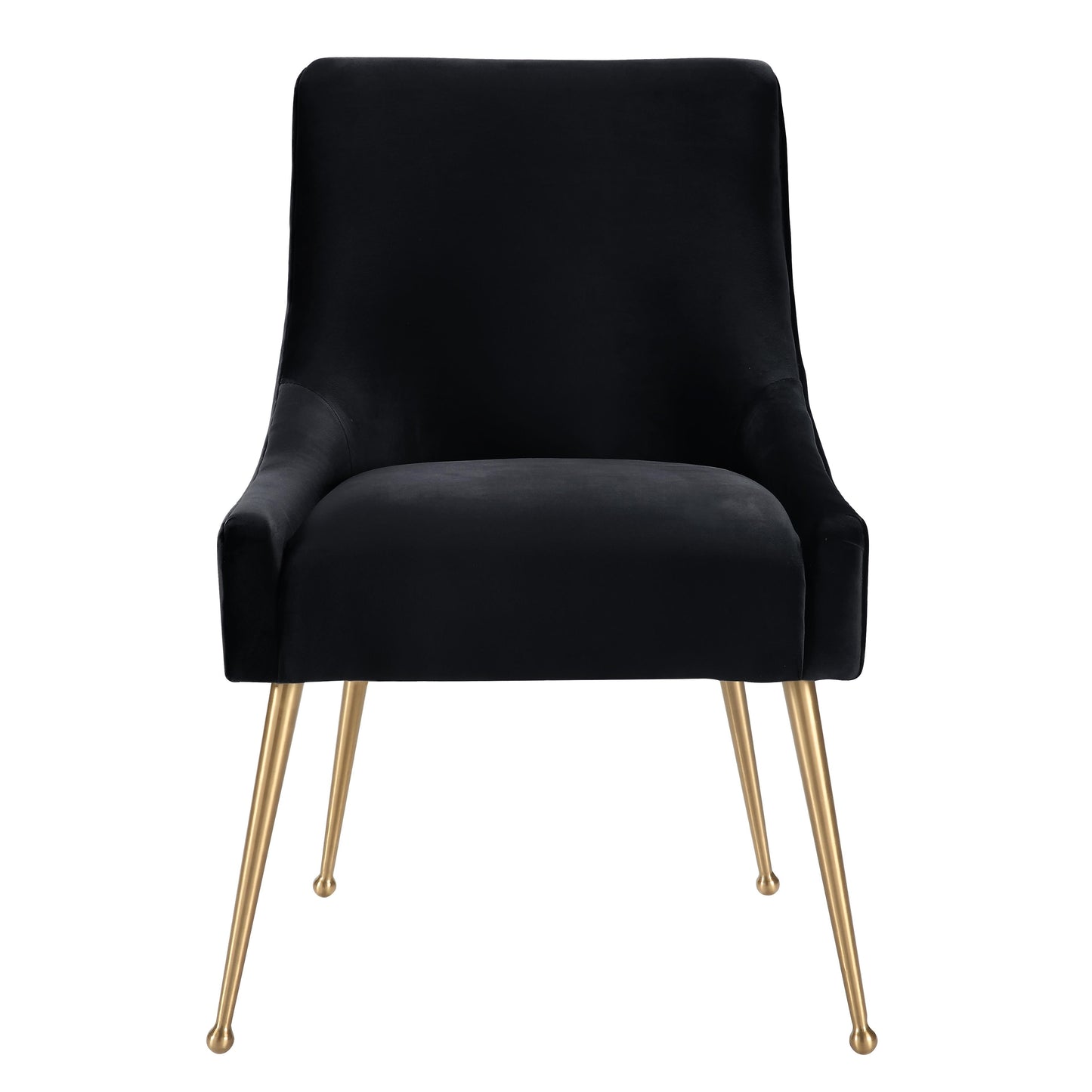 Beatrix Performance Velvet Dining Chair - Black - Image 3