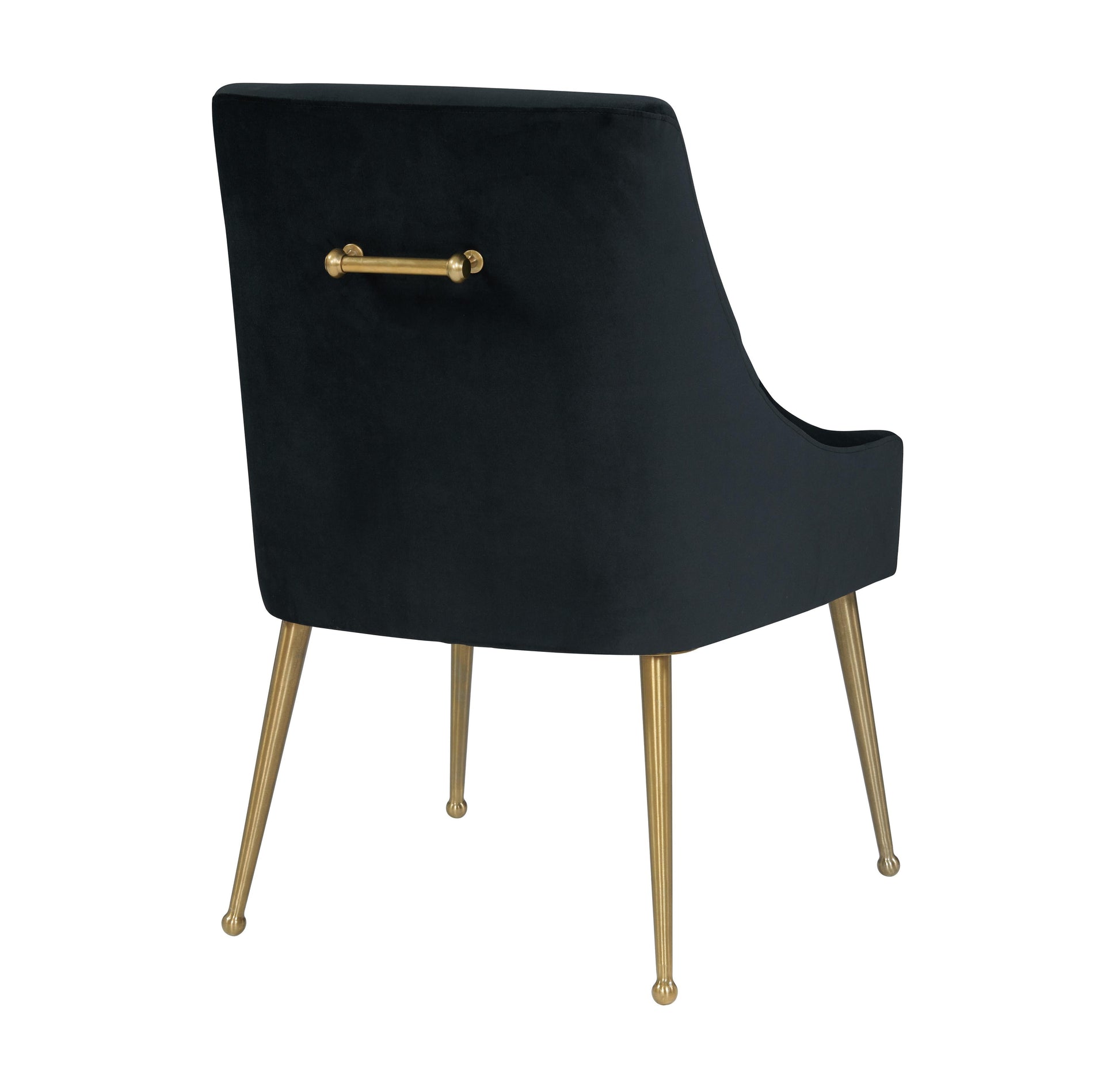 Beatrix Performance Velvet Dining Chair - Black - Image 4