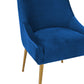 Beatrix Pleated Performance Velvet Dining Chair - Navy - Image 6