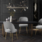 Swell Performance Velvet Dining Chair - Light Grey - Image 2