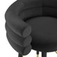 Betty Performance Velvet Stool - Black / Counter Height - Image 5