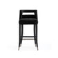 Hart Performance Velvet Stool - Black / Bar Height - Image 3