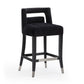 Hart Performance Velvet Stool - Black / Counter Height - Image 3