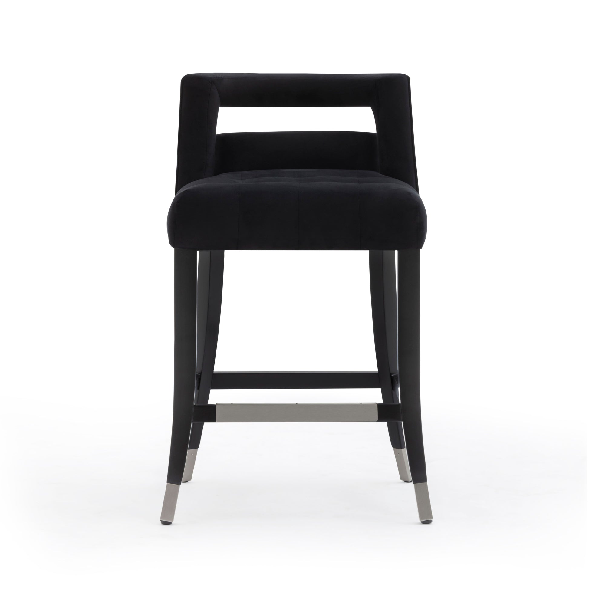 Hart Performance Velvet Stool - Black / Counter Height - Image 1