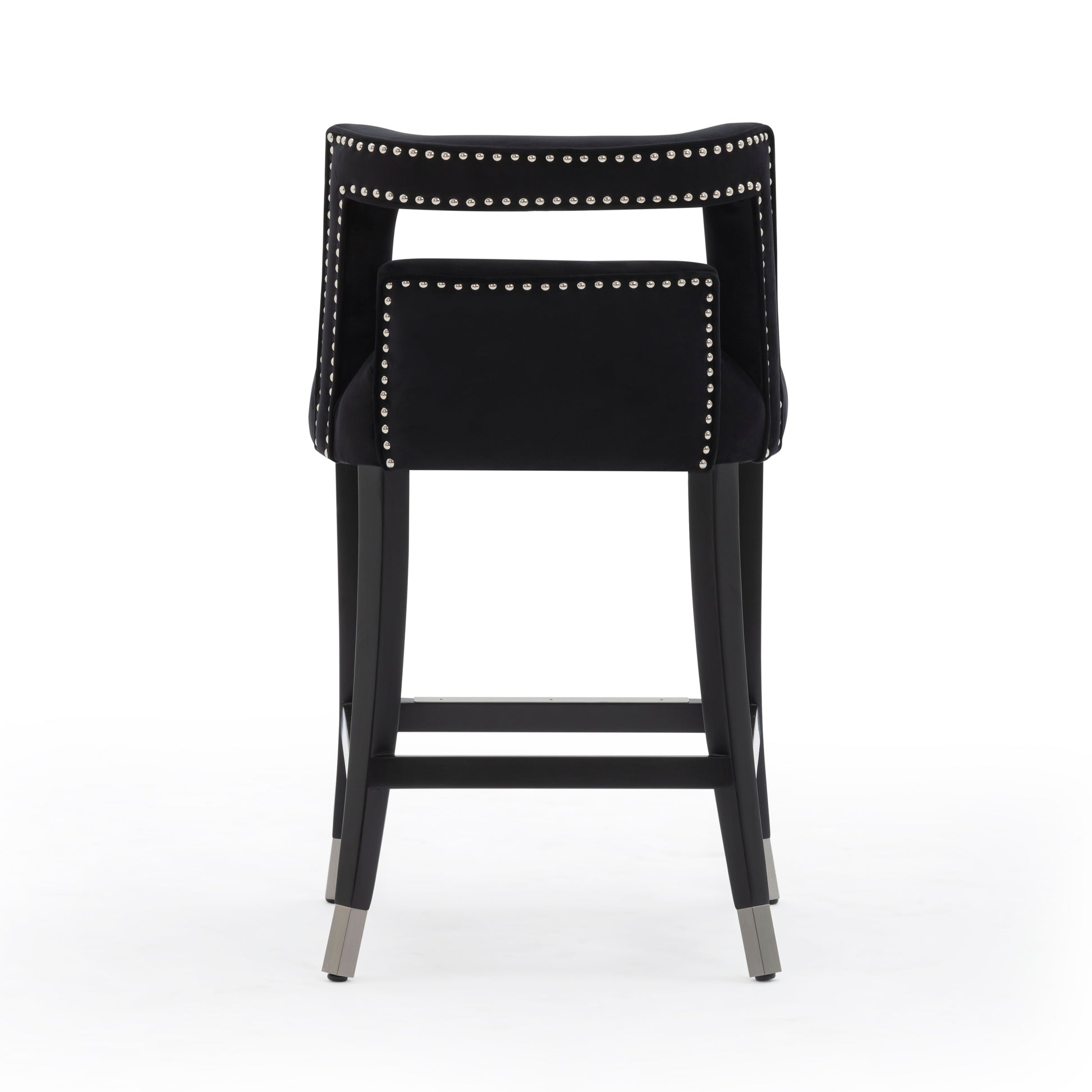 Hart Performance Velvet Stool - Black / Counter Height - Image 4