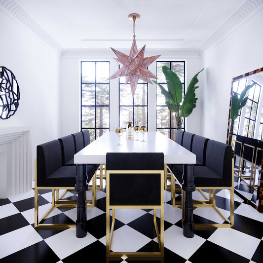 Haute Black Performance Velvet Chair - Image 2