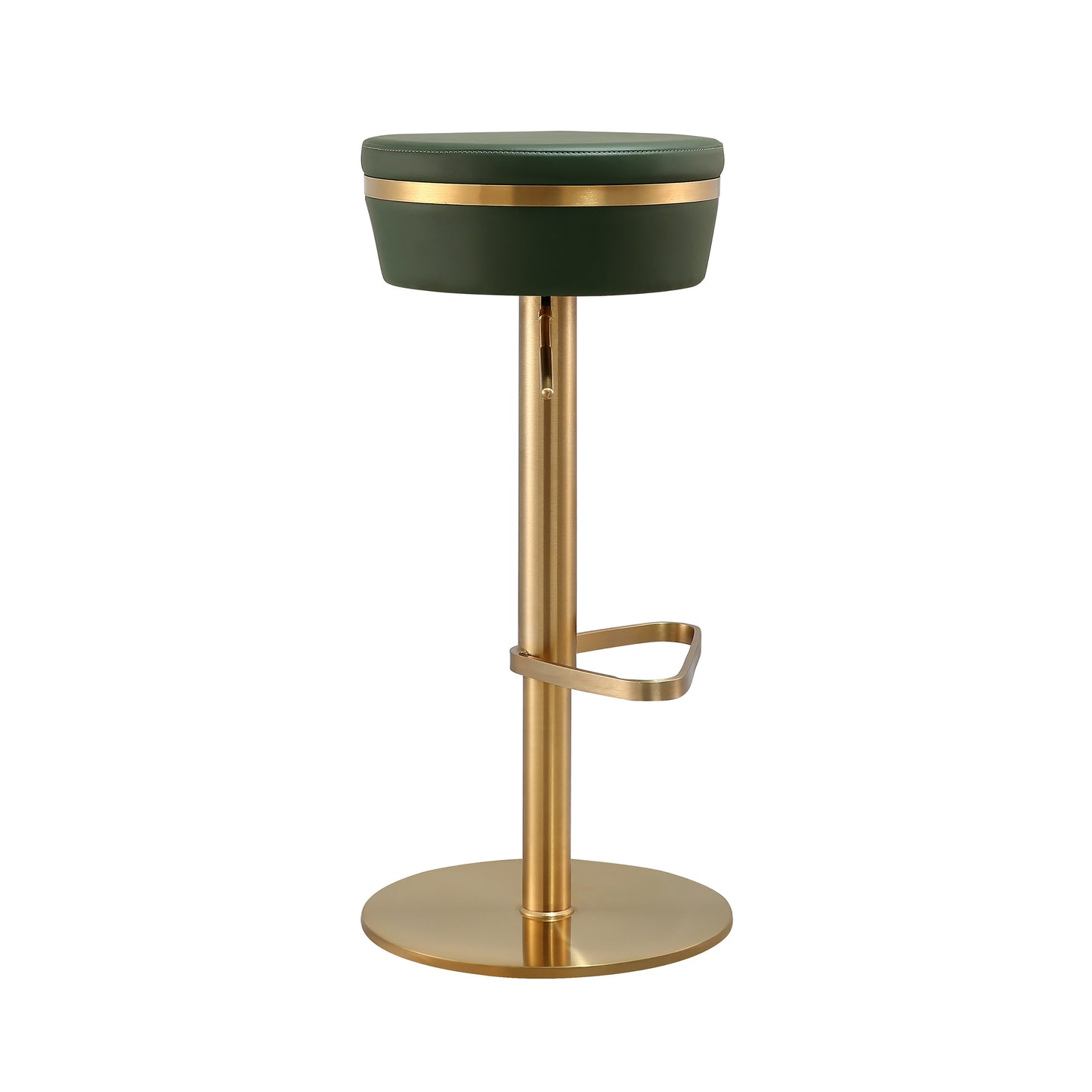 Astro Performance Vegan Leather Adjustable Stool - Green - Image 5