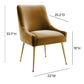 Beatrix Performance Velvet Dining Chair - Cognac - Image 6