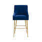 Beatrix Performance Velvet Stool - Navy / Counter Height - Image 3