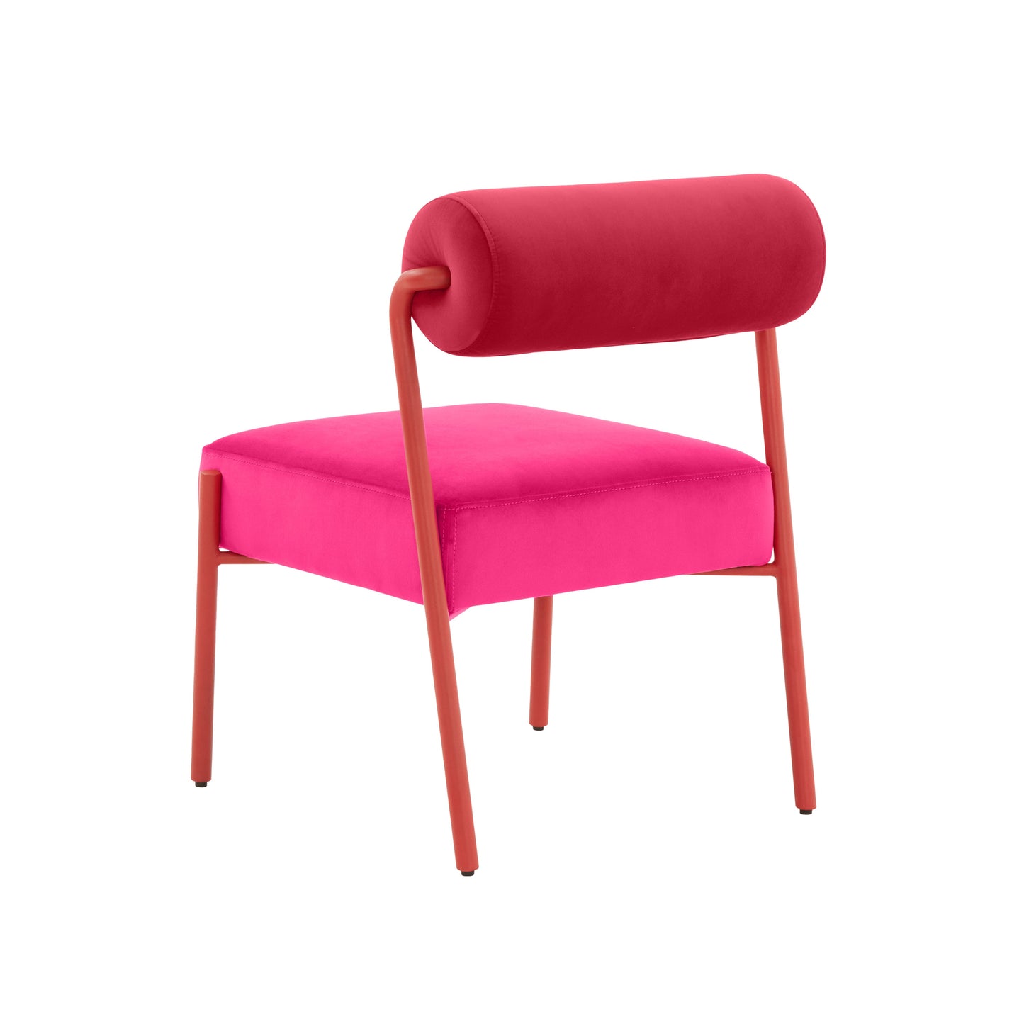 Jolene Performance Velvet Dining Chair - Set of 2 - Pink - Image 6
