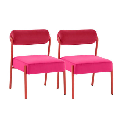 Jolene Performance Velvet Dining Chair - Set of 2 - Image 1