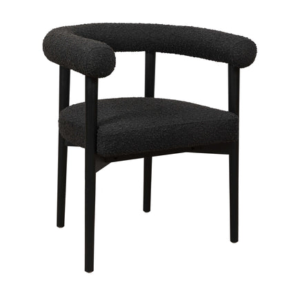 Spara Performance Boucle Dining Chair - Black - Image 1