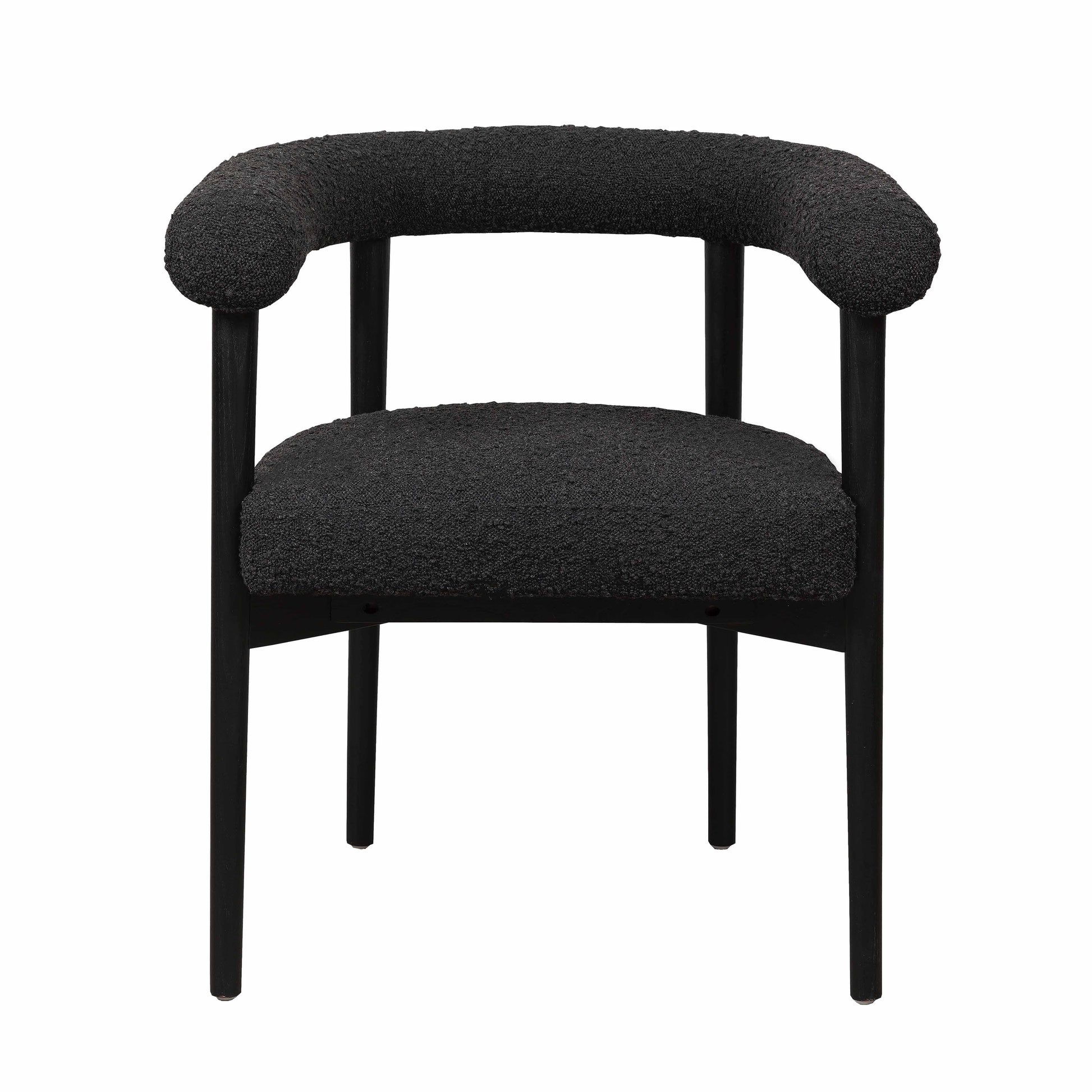 Spara Performance Boucle Dining Chair - Black - Image 1