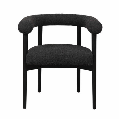 Spara Performance Boucle Dining Chair - Black - Image 1