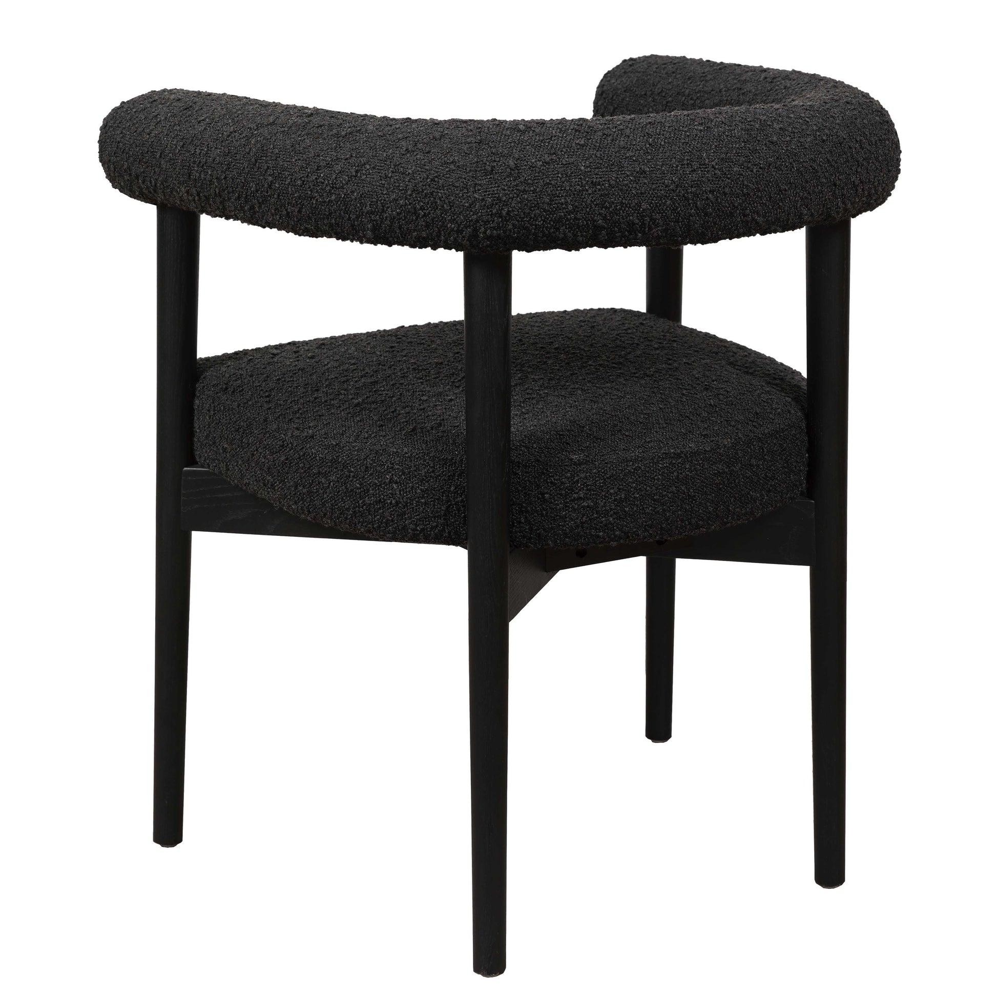 Spara Performance Boucle Dining Chair - Black - Image 6