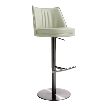 Gala Performance Vegan Leather Adjustable Stool - Light Grey - Image 1