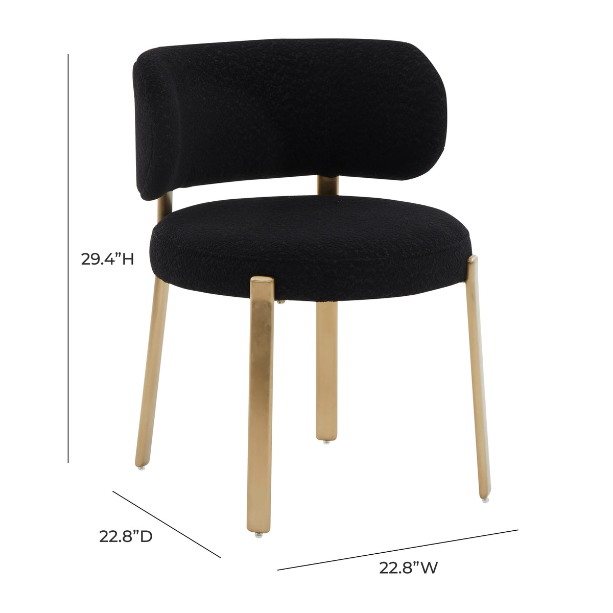 Margaret Dining Chair - Black - Image 6