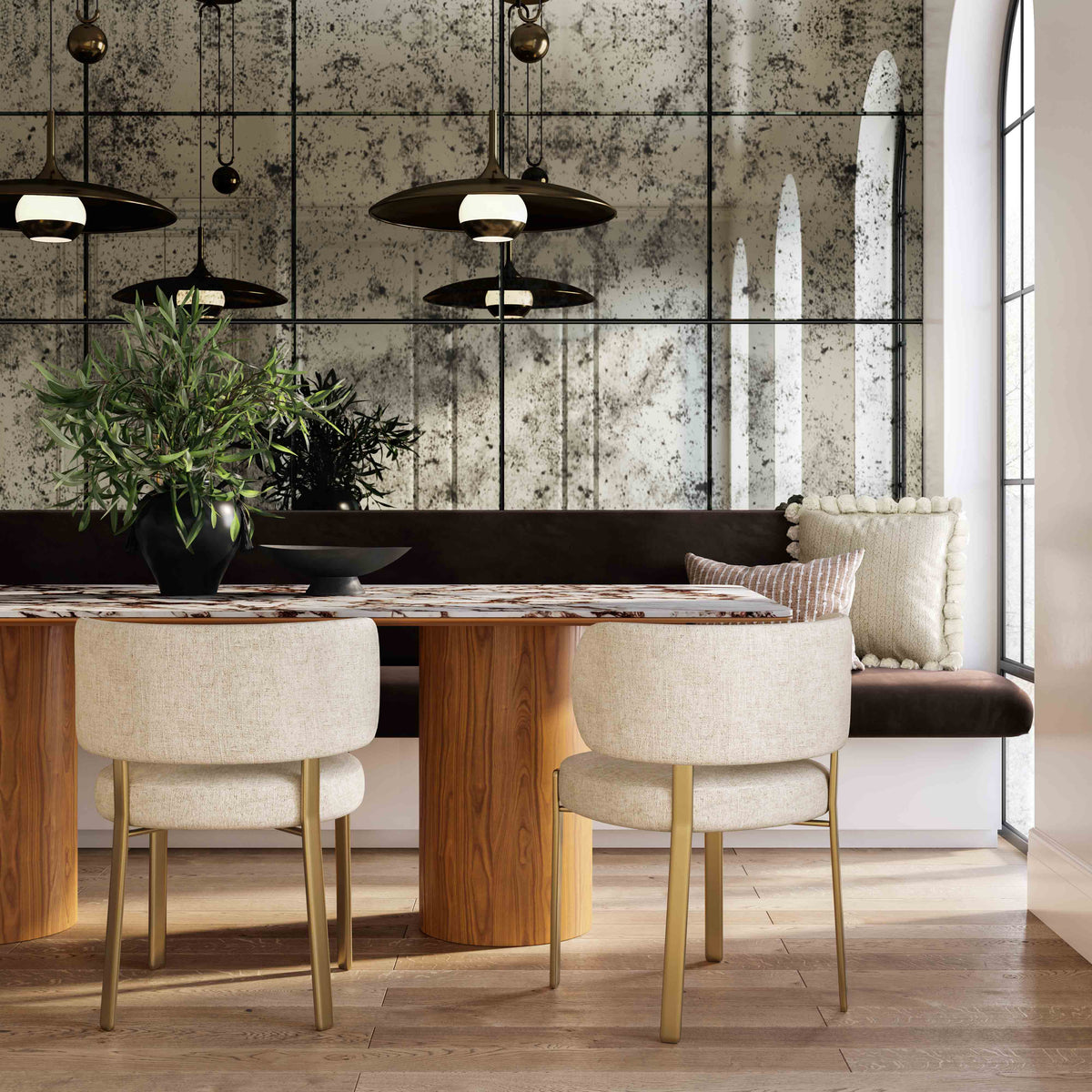 Margaret Dining Chair - Off-White - Image 2