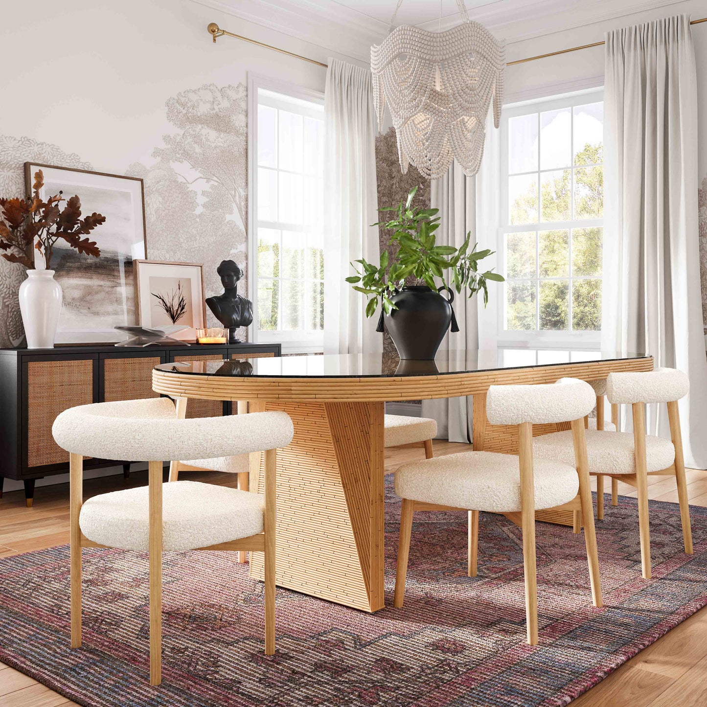 Spara Performance Boucle Side Chair - Cream - Image 2