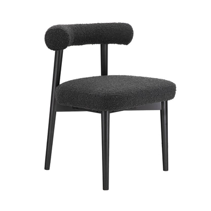 Spara Performance Boucle Side Chair - Black - Image 1