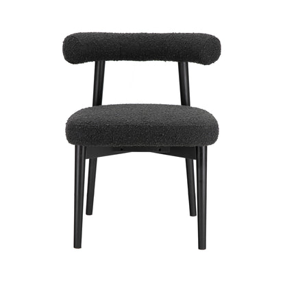 Spara Performance Boucle Side Chair - Black - Image 1