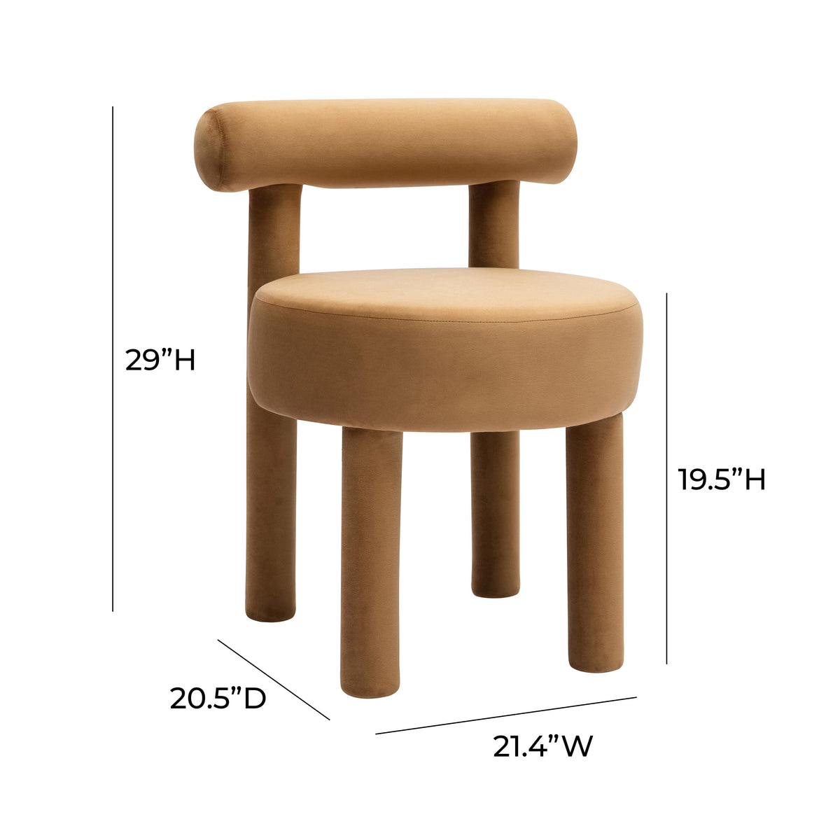 Carmel Dining Chair - Cognac - Image 6