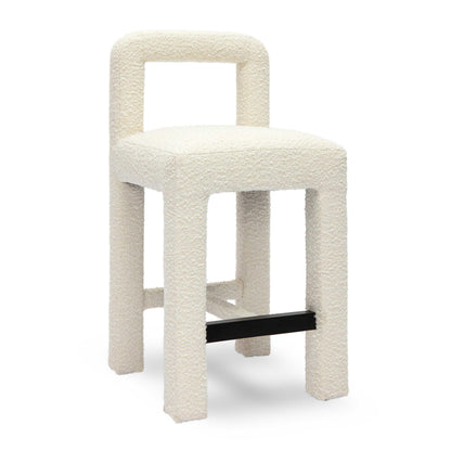 Hazel Performance Boucle Counter Stool - Cream - Image 1
