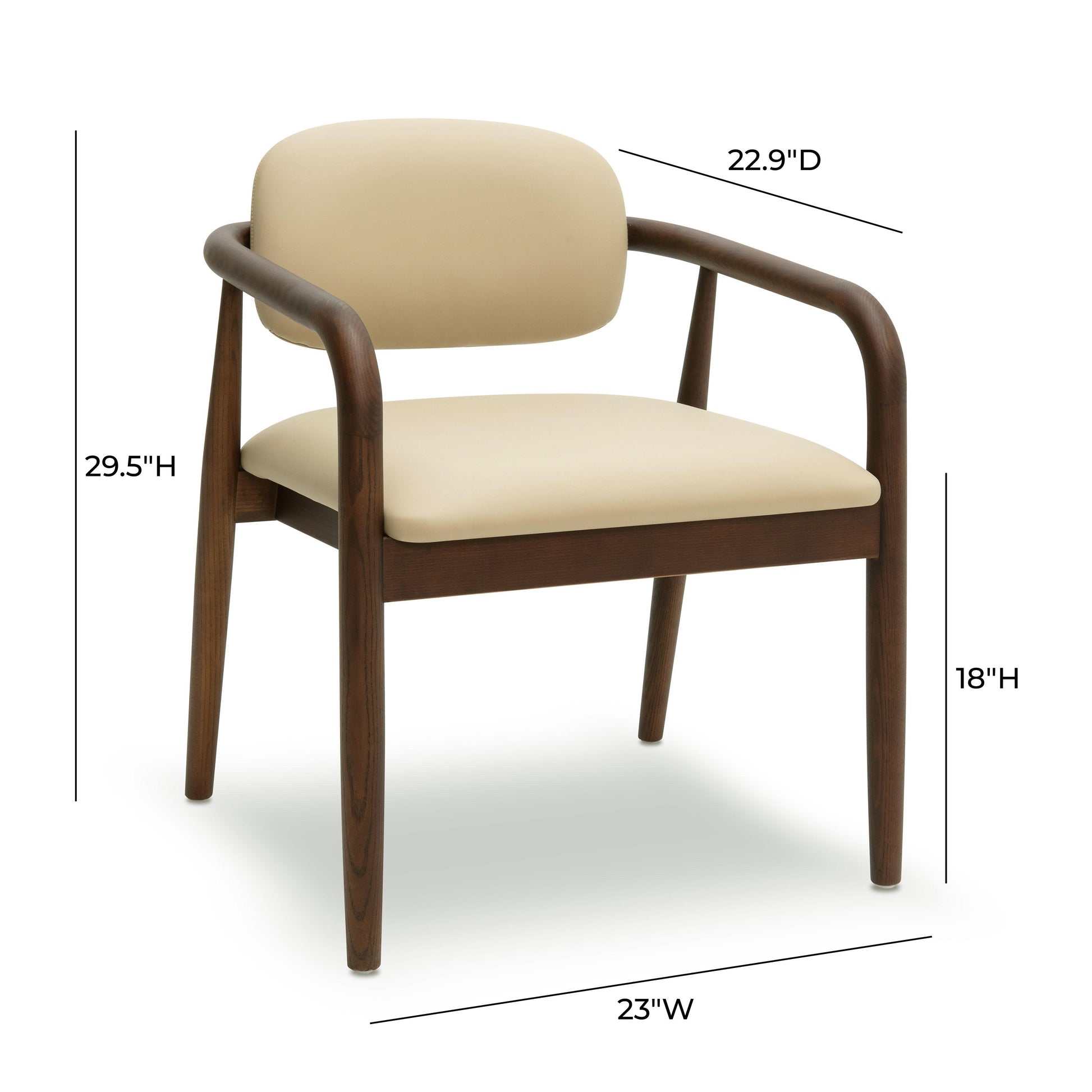 Betsy Taupe Contract-Grade Vegan Leather Dining Chair
| TOV Furniture