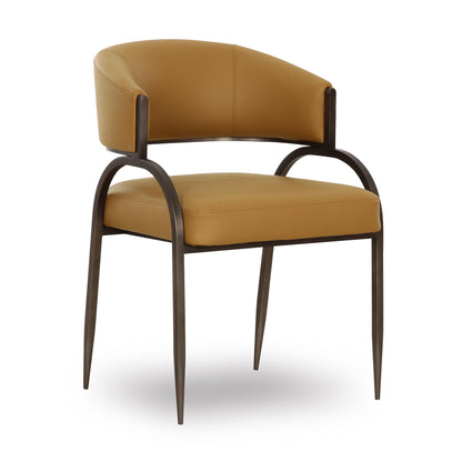 Tatum Performance Vegan Leather Dining Chair - Tan - Image 1