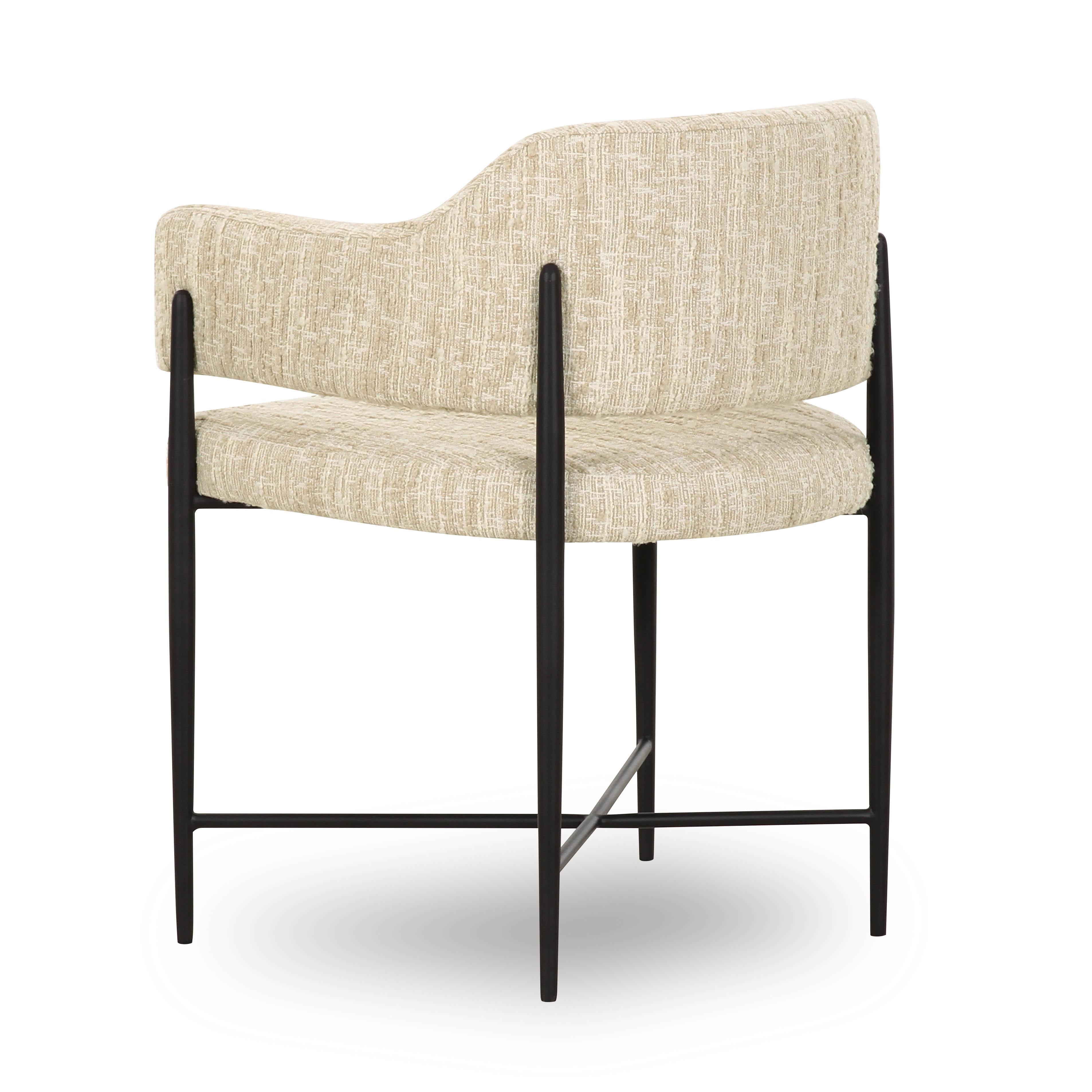 Sezanne Taupe Textured Performance Boucle Dining Chair | TOV Furniture