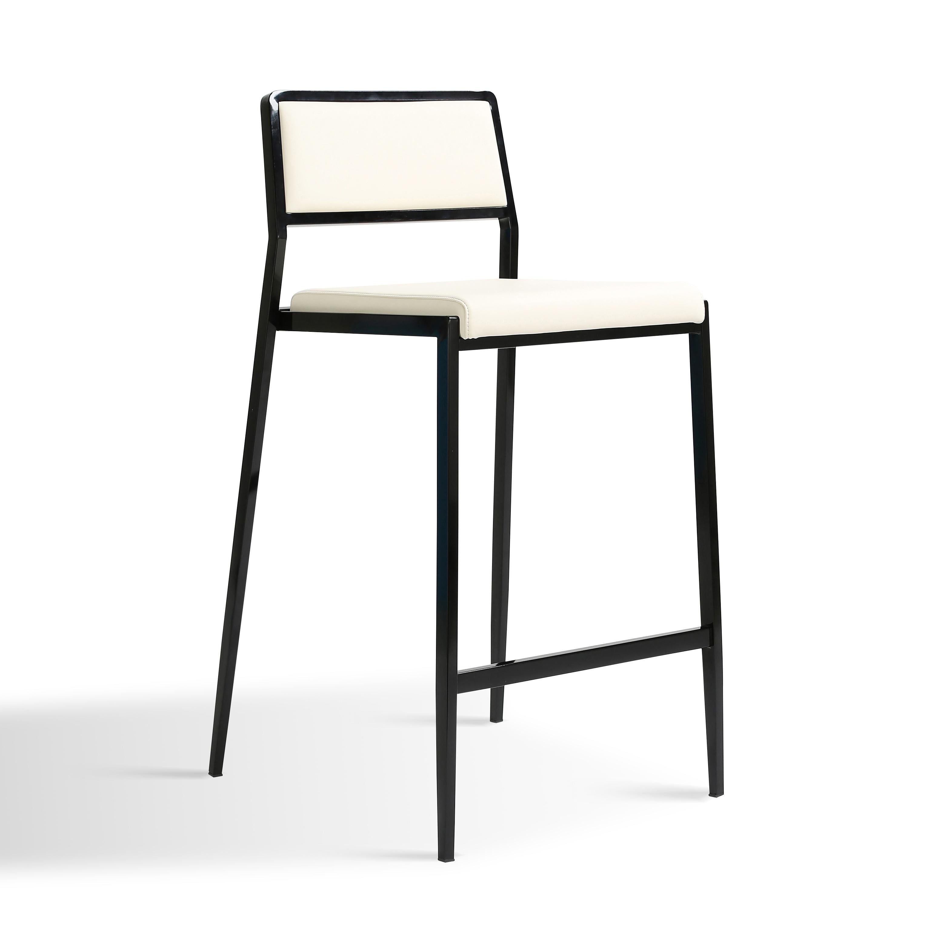 Gale Performance Vegan Leather Stackable Stool - Set of 2 | TOV