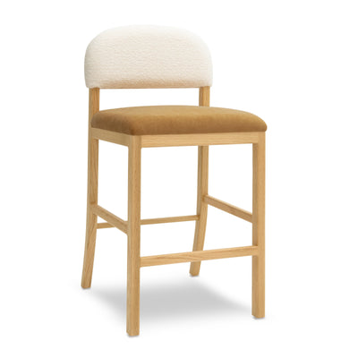 Calla Performance Velvet Counter Stool - Image 1