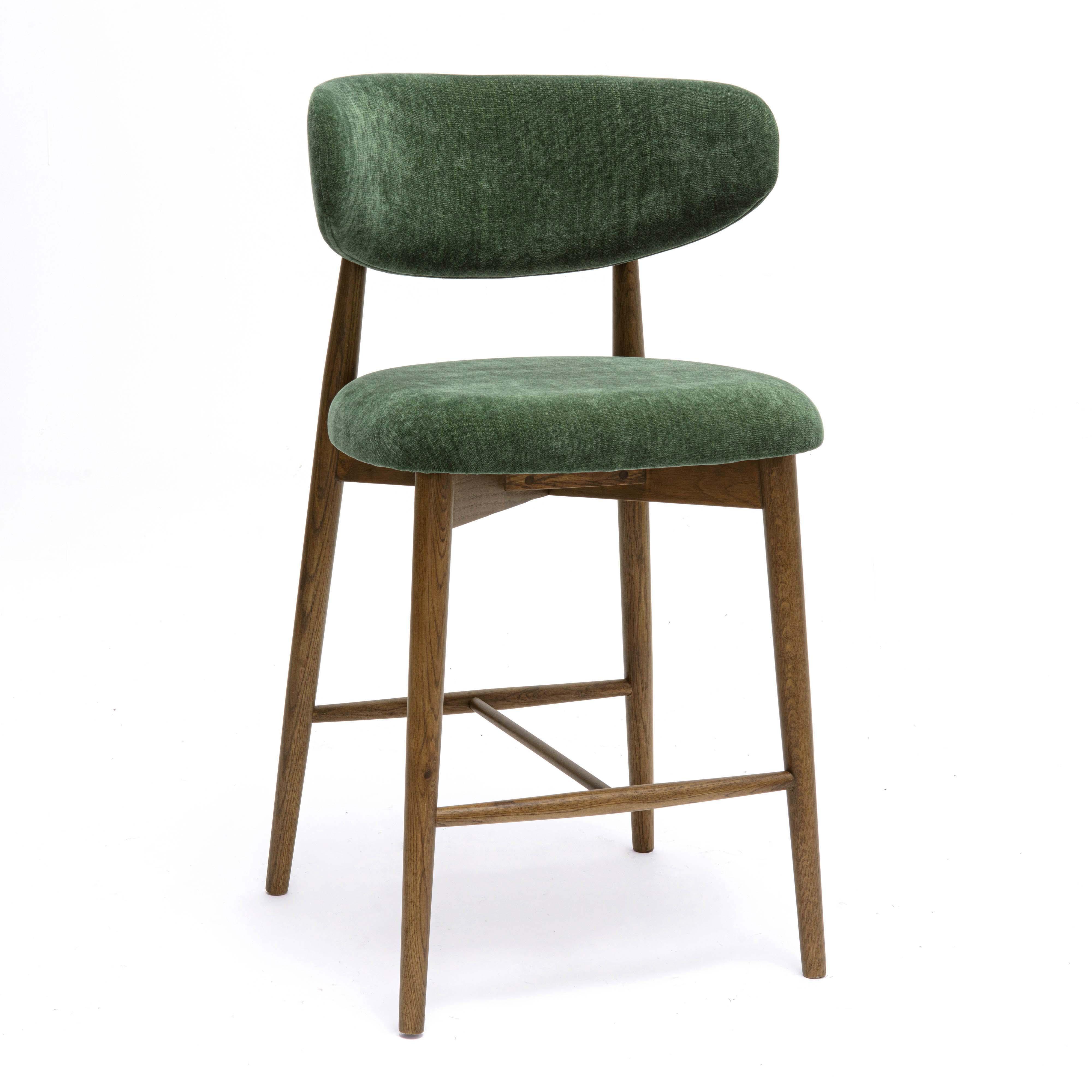 Zinea Performance Textured Velvet Counter Stool – TOV Furniture
