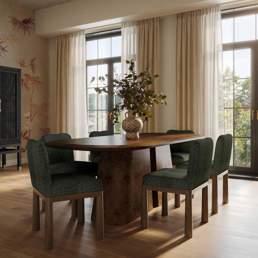 Tiara Performance Basketweave Fabric Dining Chair - Image 2