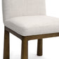 Tiara Performance Basketweave Fabric Dining Chair - Cream - Image 5