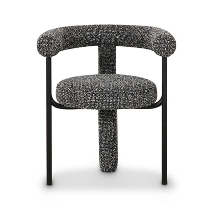 Synn Performance Boucle Dining Chair - Black - Image 1