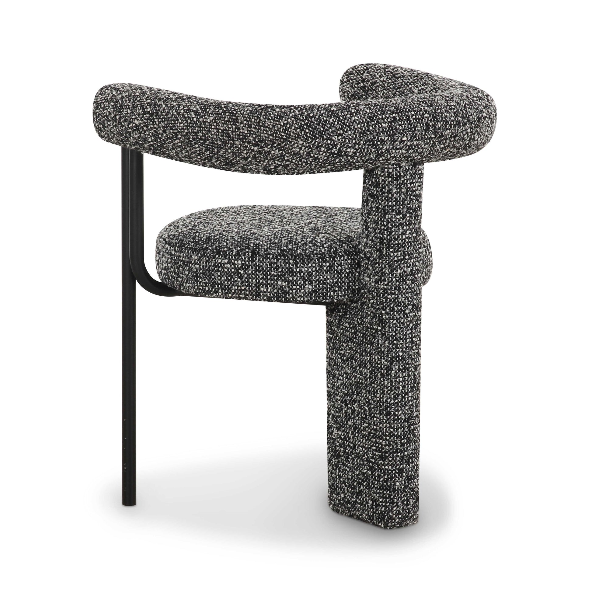 Synn Performance Boucle Dining Chair - Black - Image 5