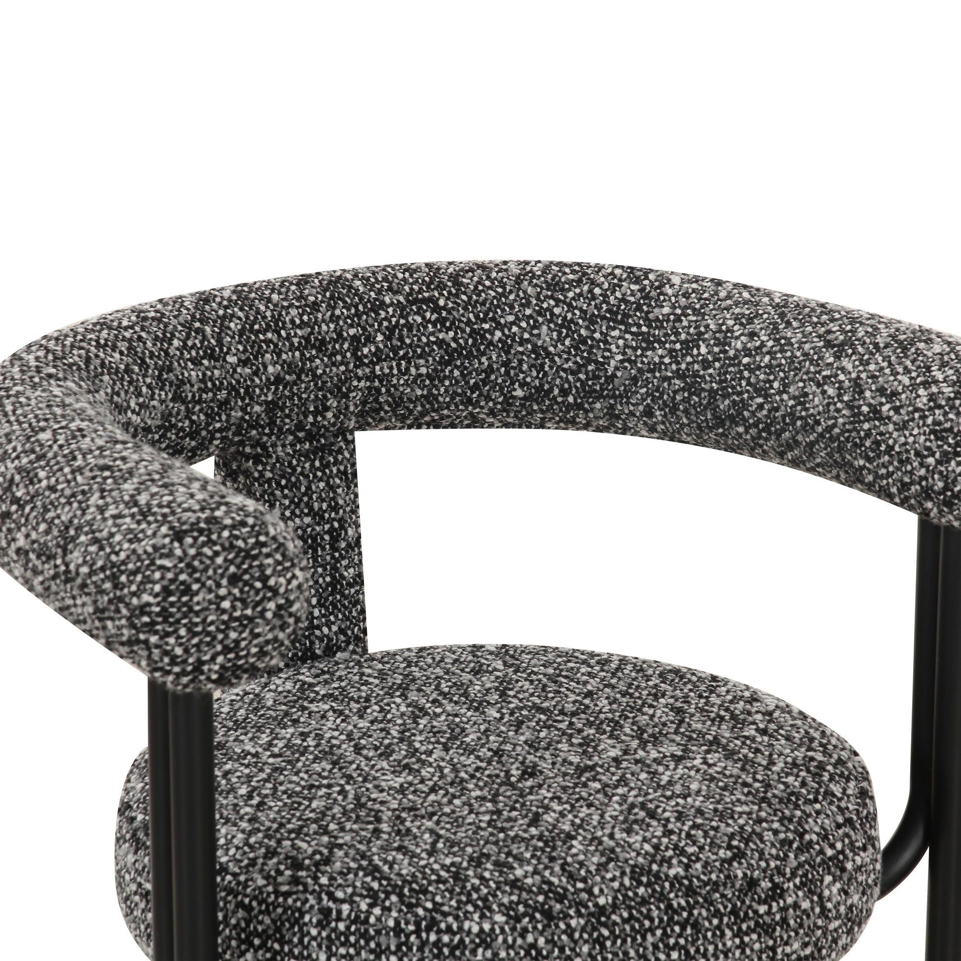 Synn Performance Boucle Dining Chair - Black - Image 6