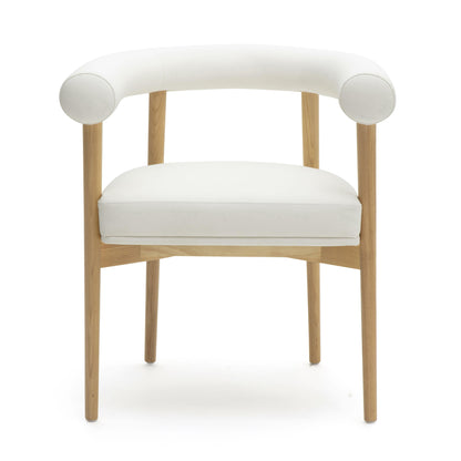 Spara Performance Vegan Leather Dining Chair - White - Image 1