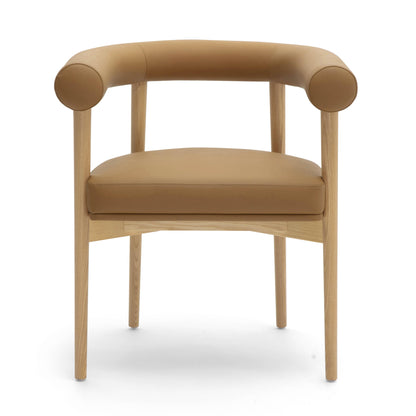 Spara Performance Vegan Leather Dining Chair - Cognac - Image 1
