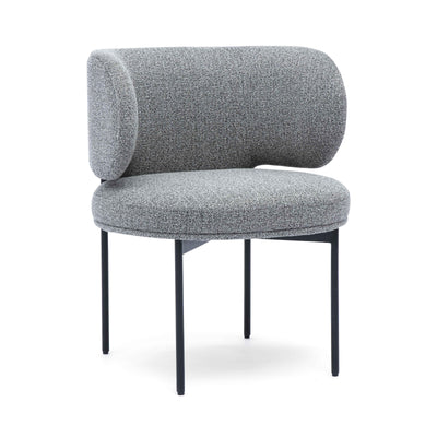 Maureen Speckled Grey Performance Boucle Dining Chair - Image 1