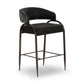 Tatum 2-Tone Performance Vegan Leather Counter Stool - Black - Image 3