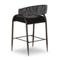 Tatum 2-Tone Performance Vegan Leather Counter Stool - Black - Image 4