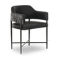 Sezanne 2-Tone Performance Vegan Leather Dining Chair - Black - Image 2