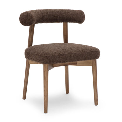 Spara Performance Boucle Side Chair - Chocolate Brown - Image 1