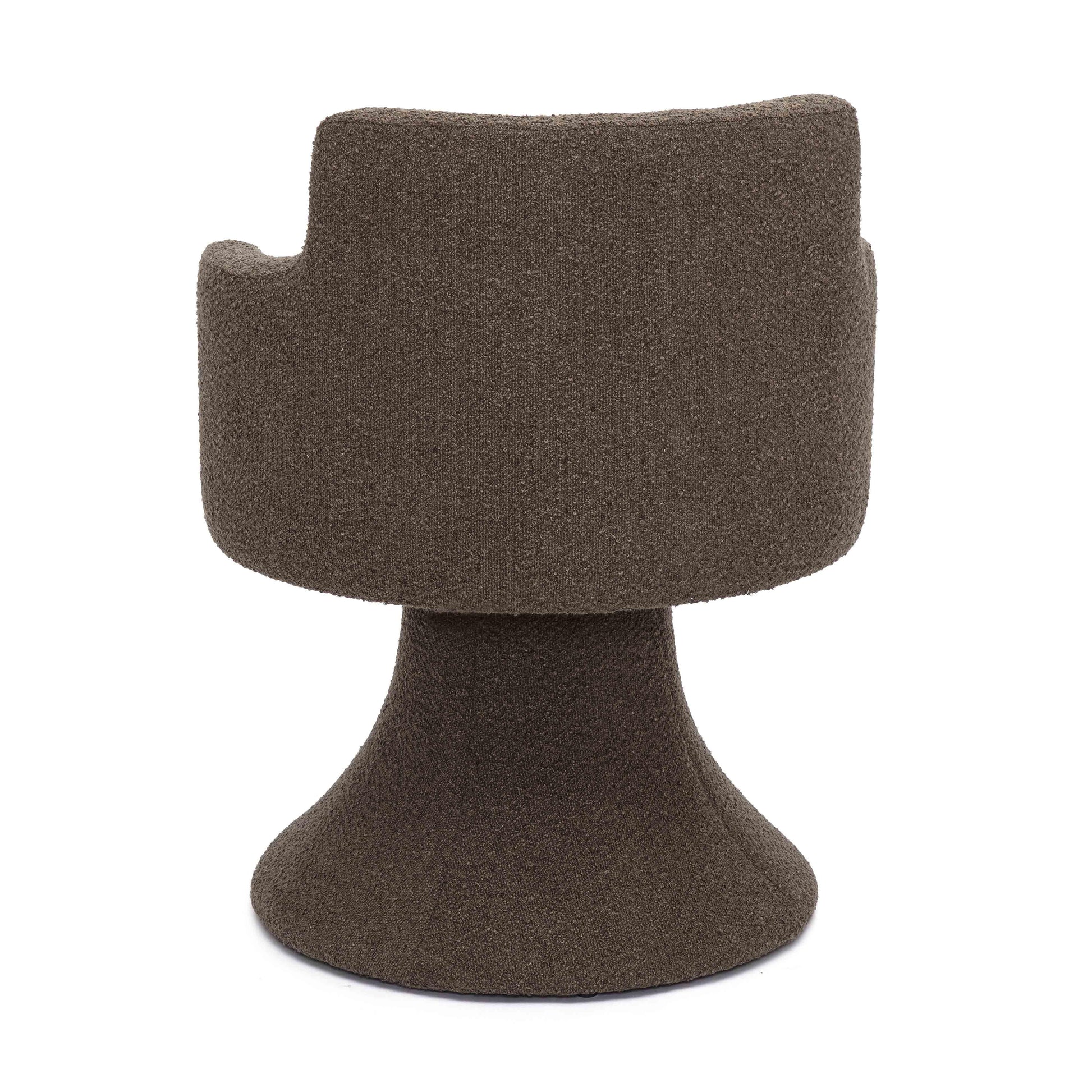 Jeffree Performance Boucle Swivel Dining Chair - Chocolate Brown - Image 3