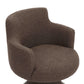 Jeffree Performance Boucle Swivel Dining Chair - Chocolate Brown - Image 5