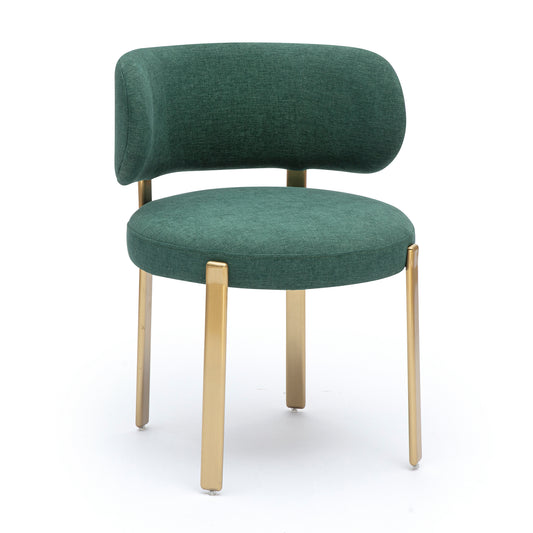 Margaret Green Performance Chenille Dining Chair - Image 1